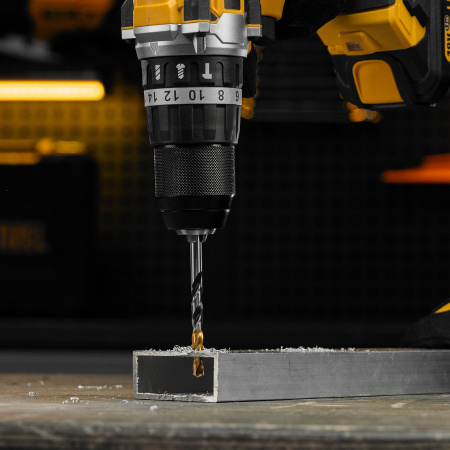 Сверло спиральное по металлу DENZEL 6,5 x 93 мм, Р6М5, Golden Tip, многогранная заточка