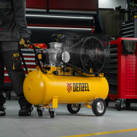 Компрессор воздушный DENZEL рем. привод BCV 4000-T/100, 4,0 кВт, 100 литров, 690 л/мин