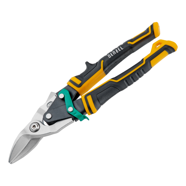 Ножницы по металлу DENZEL 78371, 270 мм, прямой и правый рез, сталь СrMo