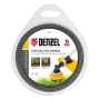 Леска для триммера DENZEL Flex Сord 96125, 2.65 мм x 15 м, двухкомпонентная, квадратная
