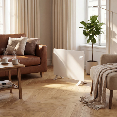 Конвектор электрический DENZEL OptiPrime-1500, Wi-Fi, тачскрин, цифровой термостат, 1500 Вт