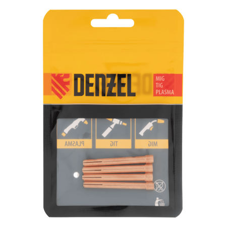 Набор цанг для электрода DENZEL 1,6мм, 2,0мм, 2,4мм, 3,2 мм