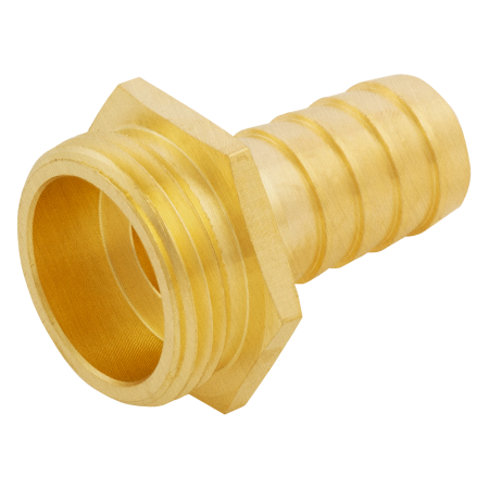 Штуцер для шланга DENZEL 97272, 3/4 дюйм, с наружной резьбой G1