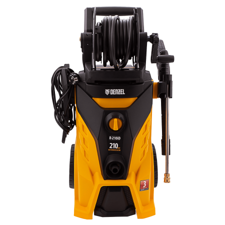 Мойка высокого давления DENZEL R-210iD, 2600 Вт, 210 бар, 8.0 л/мин, с барабаном