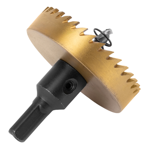 Коронка по металлу DENZEL 724119, 60 мм, HSS, нитридтитановое покрытие