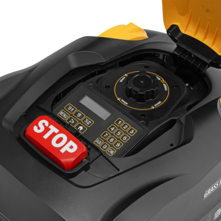 Робот-газонокосилка DENZEL Grass Master 1000  1000м2, 3Ач, 28V, LCD дисплей, Wi-Fi