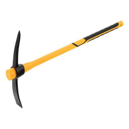 Кирка DENZEL 2000 г, узкая, фиберглассовая обрезиненная рукоятка 900 мм