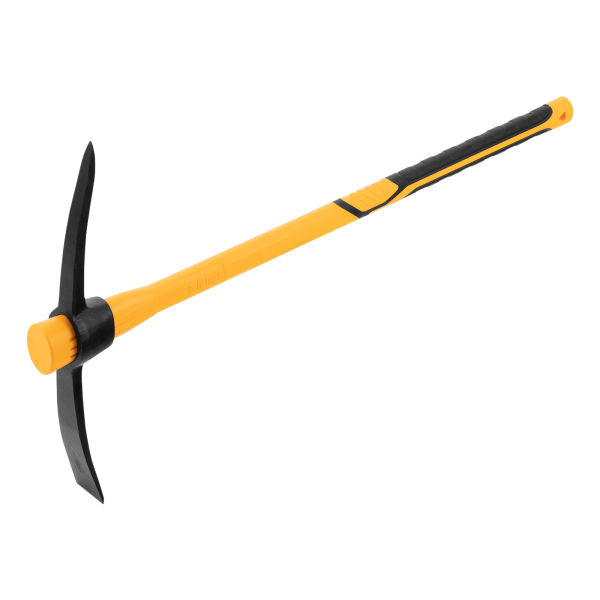 Кирка DENZEL 2000 г, узкая, фиберглассовая обрезиненная рукоятка 900 мм