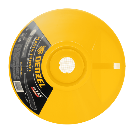 Воронка пластиковая DENZEL 135 мм с металлическим ситом и гибким наконечником