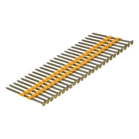 Гвозди DENZEL для пнев. нейлера (крашен.), длина - 75 мм, диам. - 3,05 мм, 2000 шт.