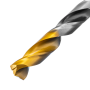 Сверло спиральное по металлу DENZEL 11 x 142 мм, Р6М5, Golden Tip, многогранная заточка
