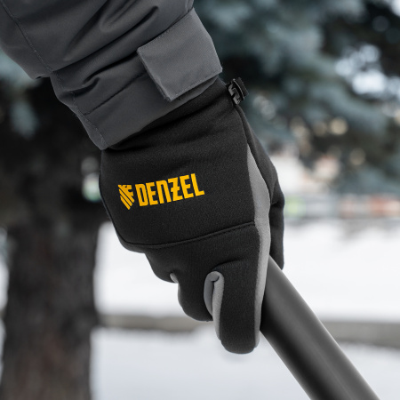 Перчатки универсальные DENZEL, искусственный мех, работа с сенсорным экраном, размер 9 Перчатки универсальные DENZEL, искусственный мех, работа с сенсорным экраном, размер 9