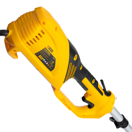 Триммер электрический DENZEL TE-1200, 1200 Вт, 380 мм, катушка + диск, разборная штанга