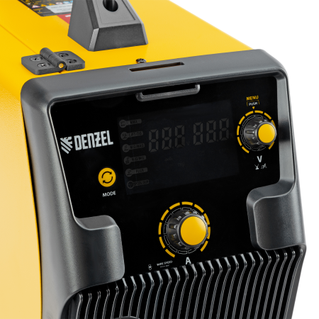 Аппарат инвертор DENZEL. полуавтомат. cварки IMIG-205SDR, 200 А, ПВ 60%, катушка 5 кг