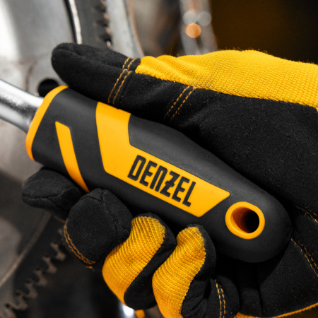 Ключ-трещотка DENZEL 1/2", 90 зубьев, с быстрым сбросом, CrV