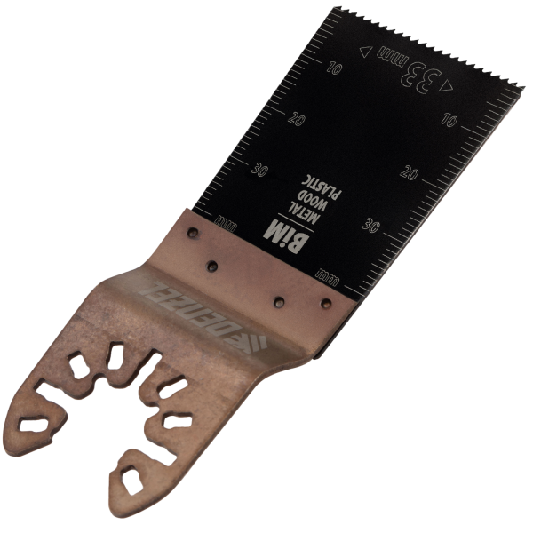 Насадка для МФИ DENZEL 782305 режущая пазовая прямая, BiM, по металлу и дереву, 33 x 1.4 мм