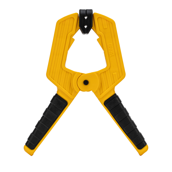 Струбцина клещеобразная DENZEL усиленная 80 х 60 мм, двухкомпонентные рукоятки