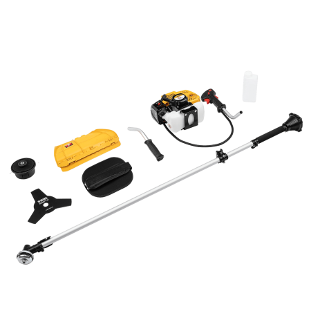 Триммер бензиновый DENZEL DTS-43, 43 см3, неразъемная штанга, состоит из 2 частей