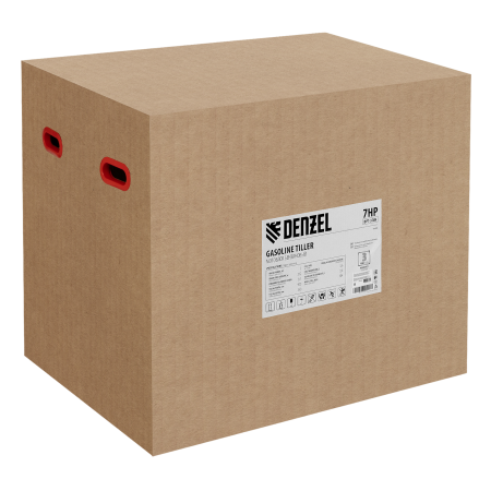 Мотоблок DENZEL DPT-370X, 7 л.с, дисковое сцепление,  фрез 3 x 4, ВОМ, передачи 3В/1Н