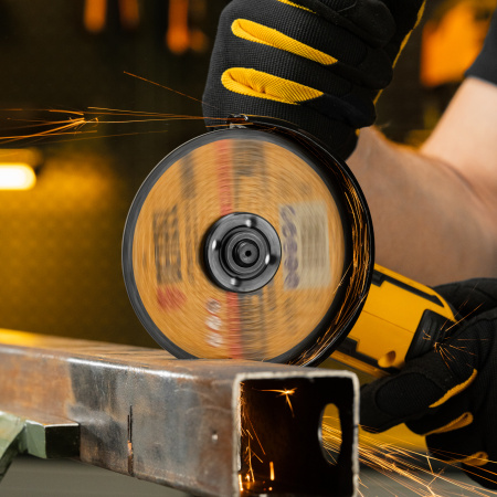 Круг отрезной по металлу DENZEL, 125 х 2,5 х 22,2 мм, WA60TBF