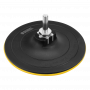 Тарелка опорная для дрели и УШМ DENZEL с липучкой, 115 мм, твердая, с адаптером c М14 на d8