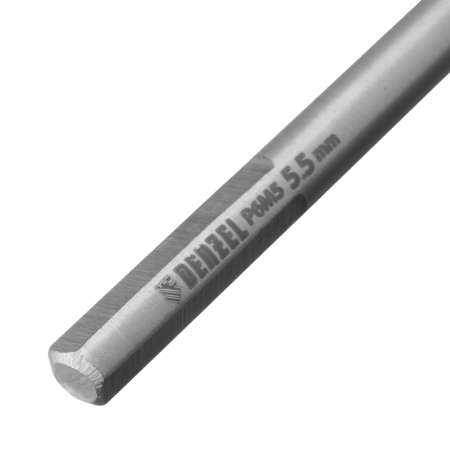 Сверло спиральное по металлу DENZEL 5,5 х 139 мм, Р6М5, Golden Tip, удлиненное