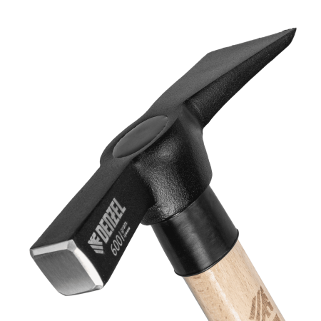 Молоток каменщика DENZEL 600 г, буковая рукоятка, EFP
