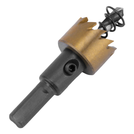 Коронка по металлу DENZEL 724101, 20 мм, HSS, нитридтитановое покрытие