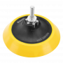 Тарелка опорная для дрели и УШМ DENZEL с липучкой, 115 мм, мягкая, с адаптером c М14 на d8
