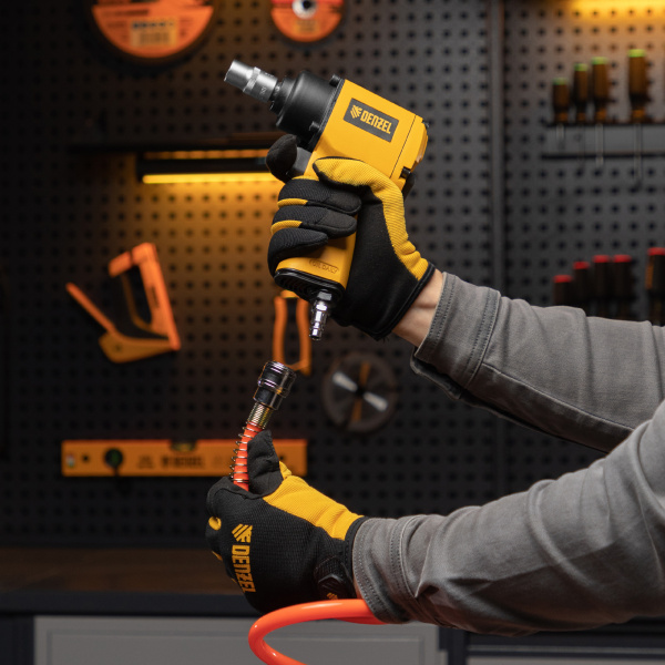 Ударный пневмогайковерт DENZEL IWS550 Compact, 1/2", 8500 об/мин, 710 Нм