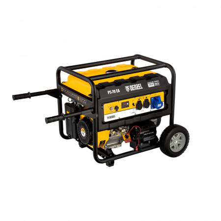 Генератор бензиновый DENZEL PS 70 EA, 7.0 кВт, 230 В, 25 л, электростартер