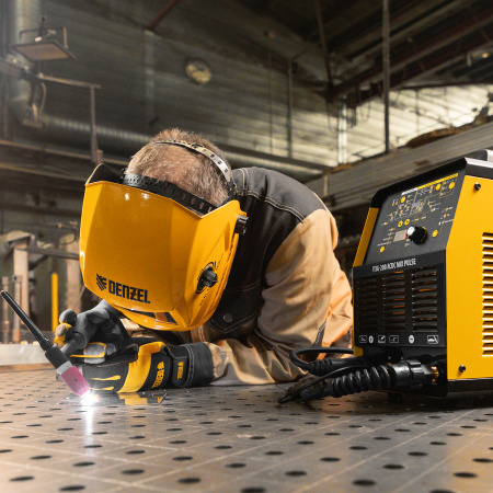 Аппарат инвертор. аргонодуговой сварки DENZEL ITIG-200 ACDC Mix Pulse, 200 А, ПВ 60%