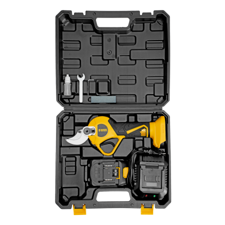 Секатор аккумуляторный, бесщет. DENZEL, CP-30BL, Li-Ion, 20 В, лезвия SK5