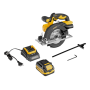 Пила циркулярная аккумуляторная DENZEL CCSH-20-165, 165 мм, Li-Ion, 20 В