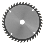 Пильный диск по дереву DENZEL с гвоздями, ф165 х 20 мм, 40 зубов