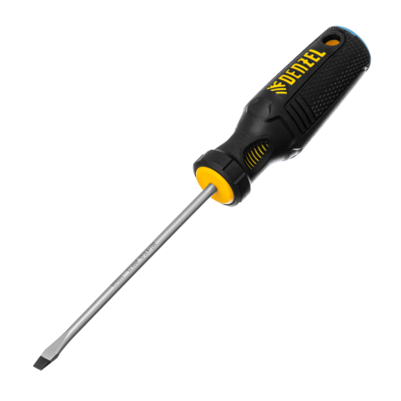 Отвертка DENZEL SL4х100 мм, S2, 3к рукоятка