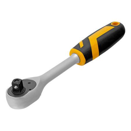 Ключ-трещотка DENZEL 1/2", 90 зубьев, с быстрым сбросом, CrV