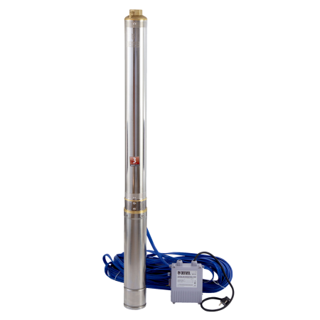 Скважинный насос DENZEL DWC-4-140, 2000 Вт, 6000 л/ч, напор 140 м, центробежный, диаметр 4