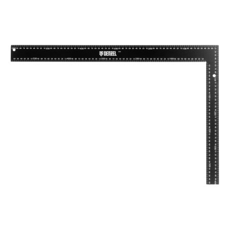 Угольник DENZEL 400 х 600 мм, алюминиевый, лазерная гравировка