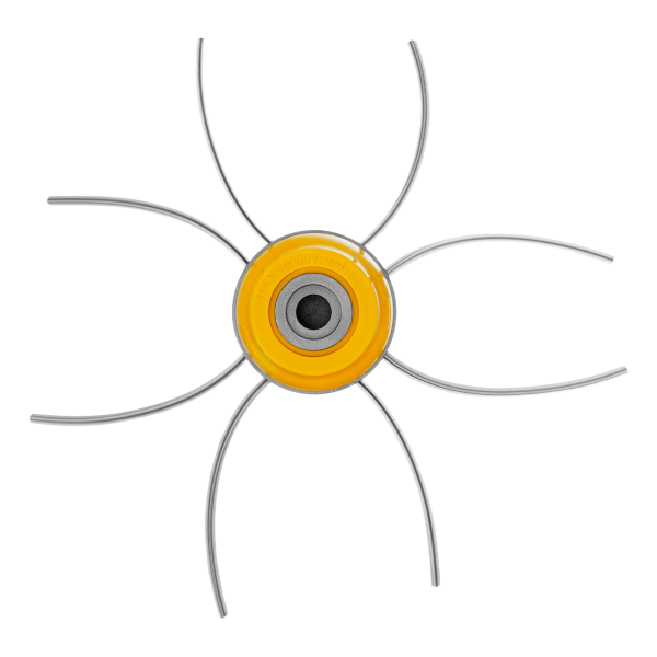 Триммерная головка DENZEL 96358, универсальная, алюминиевый корпус, леска до 4 мм