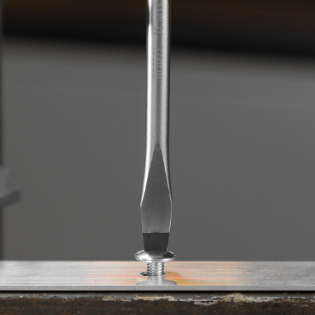 Набор отверток на полке DENZEL 8 шт., PH+SL, S2, 3к рукоятка