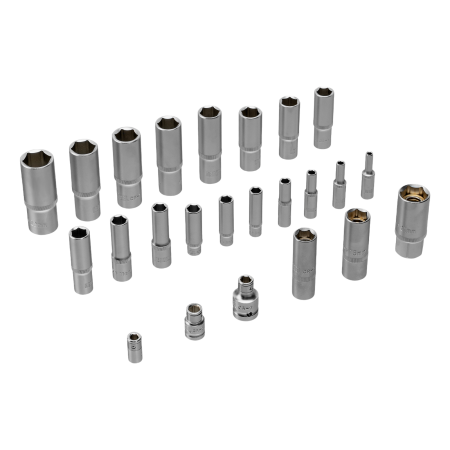 Набор инструментов DENZEL 1/2", 1/4", 3/8", CrV, S2, пластиковый кейс, 216 предметов