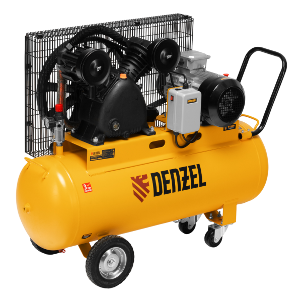 Компрессор воздушный DENZEL рем. привод BCV 4000-T/100, 4,0 кВт, 100 литров, 690 л/мин
