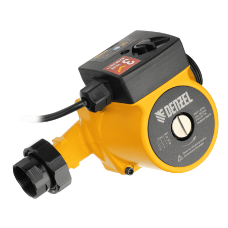 Циркуляционный насос DENZEL CP25-4, напор 4 м, 50 л/мин, 1 м кабель, монт. длина 180 мм