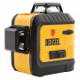 Лазерный уровень DENZEL LX 360-3 Red, 30 м, 635 нм, Li 2800 мАч, 5/8 дюйм