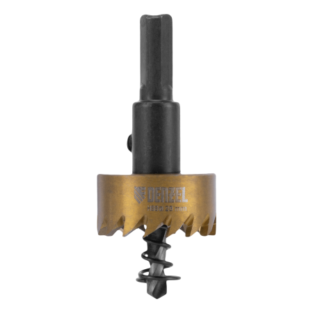 Коронка по металлу DENZEL 724106, 28 мм, HSS, нитридтитановое покрытие