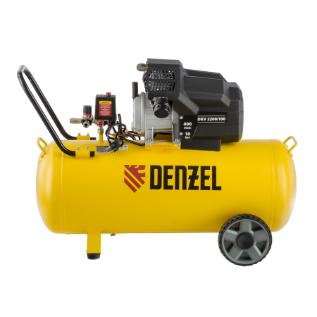 Компрессор воздушный DENZEL X-PRO DKV2200/100, 2.2 кВт, 400 л/мин, 100 л Компрессор воздушный DENZEL X-PRO DKV2200/100, 2.2 кВт, 400 л/мин, 100 л