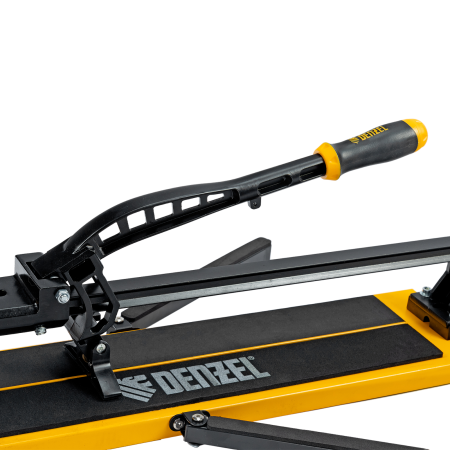 Плиткорез рельсовый DENZEL 600х16мм, каретка на подш., стальная станина, усил. рукоятка-пенал