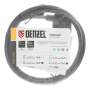 Шнур сетевой Energy Series DENZEL, ПВС, 1,5 м, 3 x 1,5 мм, с неразборной вилкой, черный