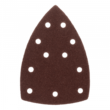 Треугольник абразивный на ворc. подложке под "липучку", перф., P 60, 150х150х100 мм, 5 шт. Denzel
